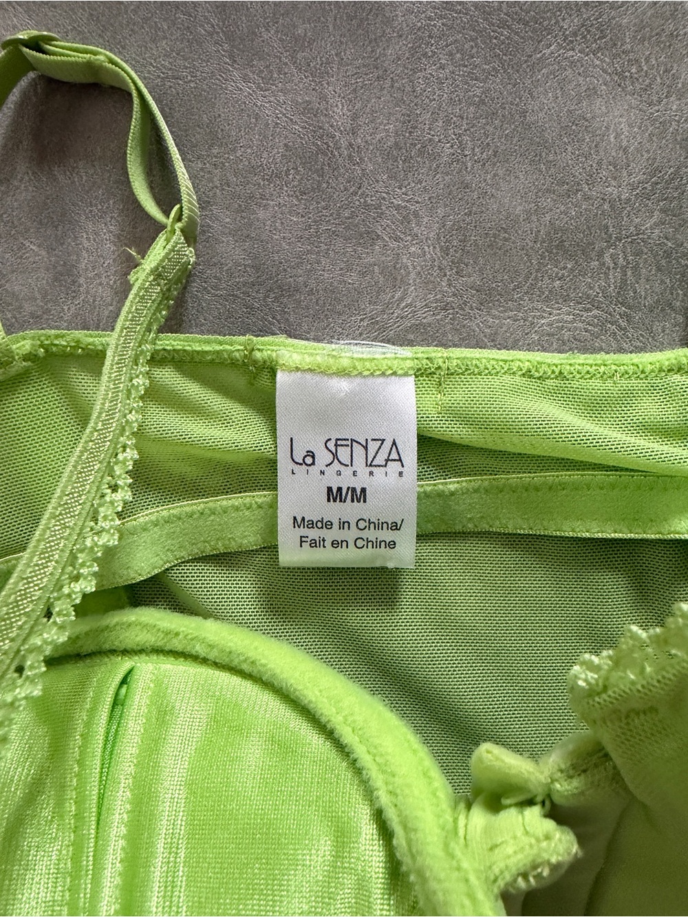 Y2K Lasenza Lime Green Cyber Coquette Baddie Corset Bustier Mesh Bra Top - Picture 8 of 16